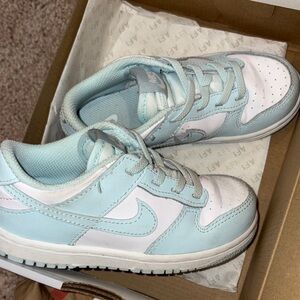 Nike Kids Sneakers in Light Blue and White